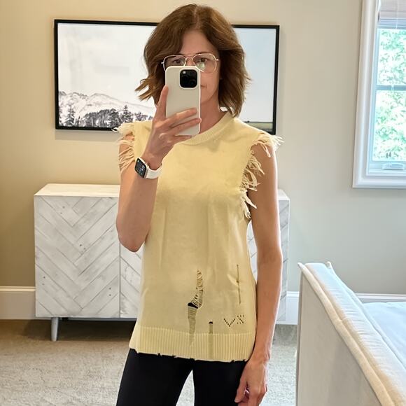 ZADIG & VOLTAIRE Moris C Show Cashmere Sweater Vest XS - Picture 6 of 11